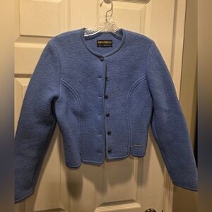Vintage Geiger Boiled Wool Periwinkle Jacket EU 38
